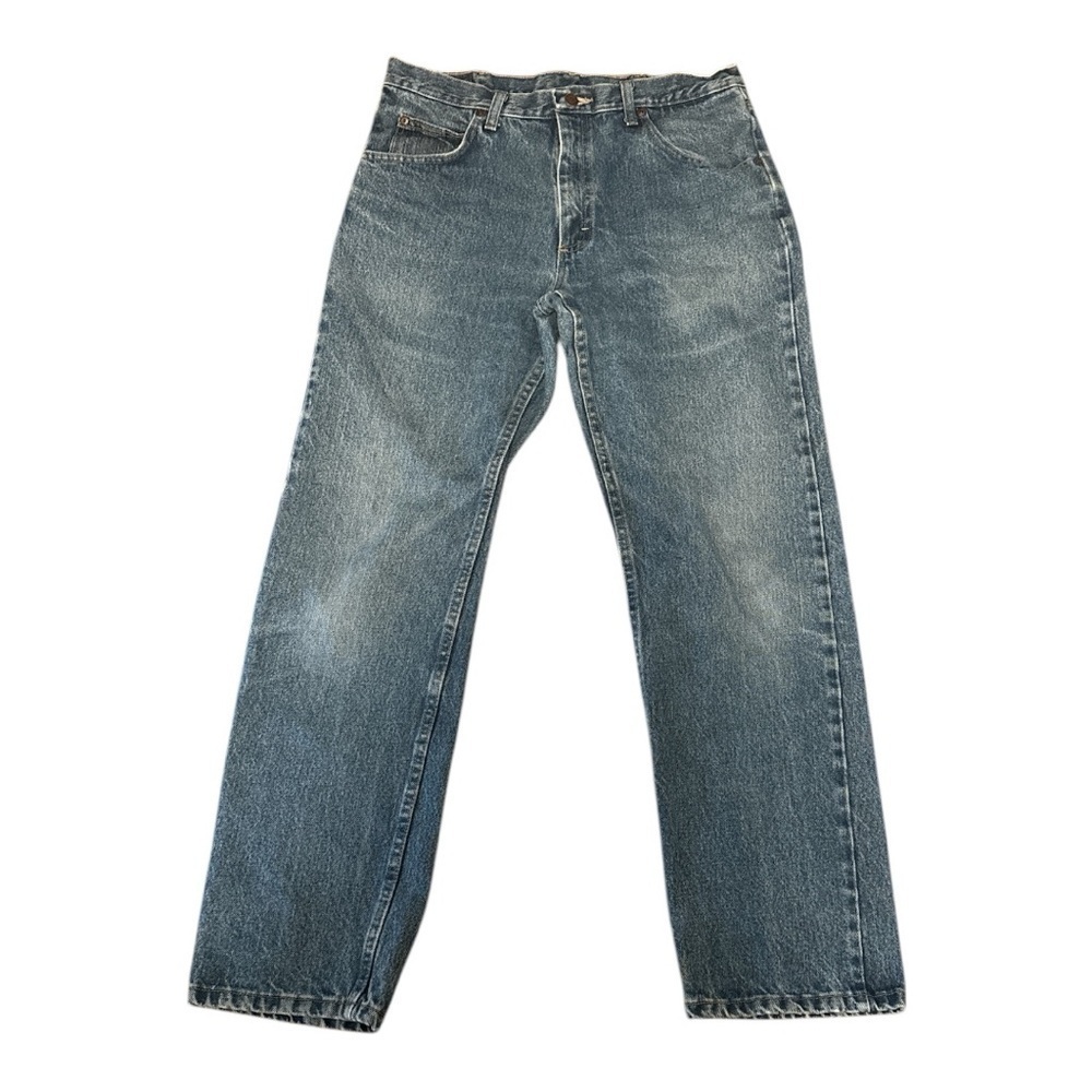 Wrangler Blue Straight Jeans Vintage Style Size 34x31